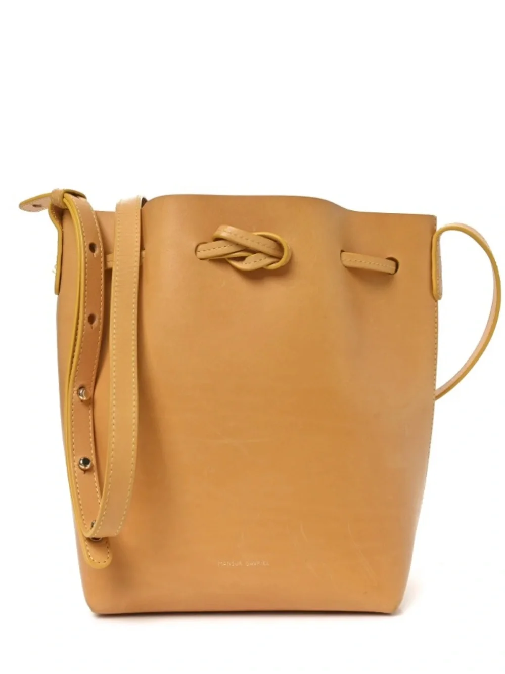 Mansur Gavriel Calfskin Mini Bucket Bag Sun